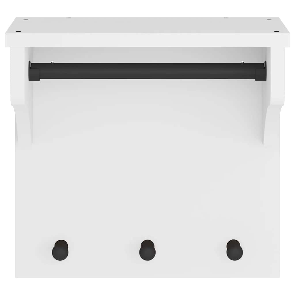 vidaXL Wall-mounted Coat Rack "S&NES" White 43x30x42 cm