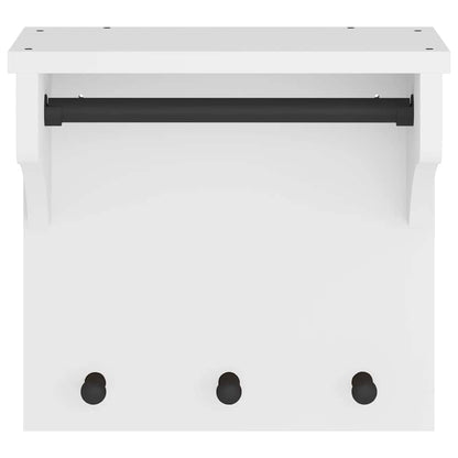 vidaXL Wall-mounted Coat Rack "S&NES" White 43x30x42 cm