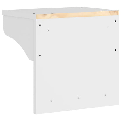 vidaXL Wall-mounted Coat Rack "S&NES" White 43x30x42 cm