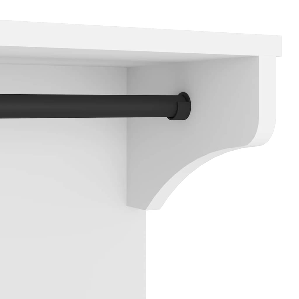 vidaXL Wall-mounted Coat Rack "S&NES" White 43x30x42 cm