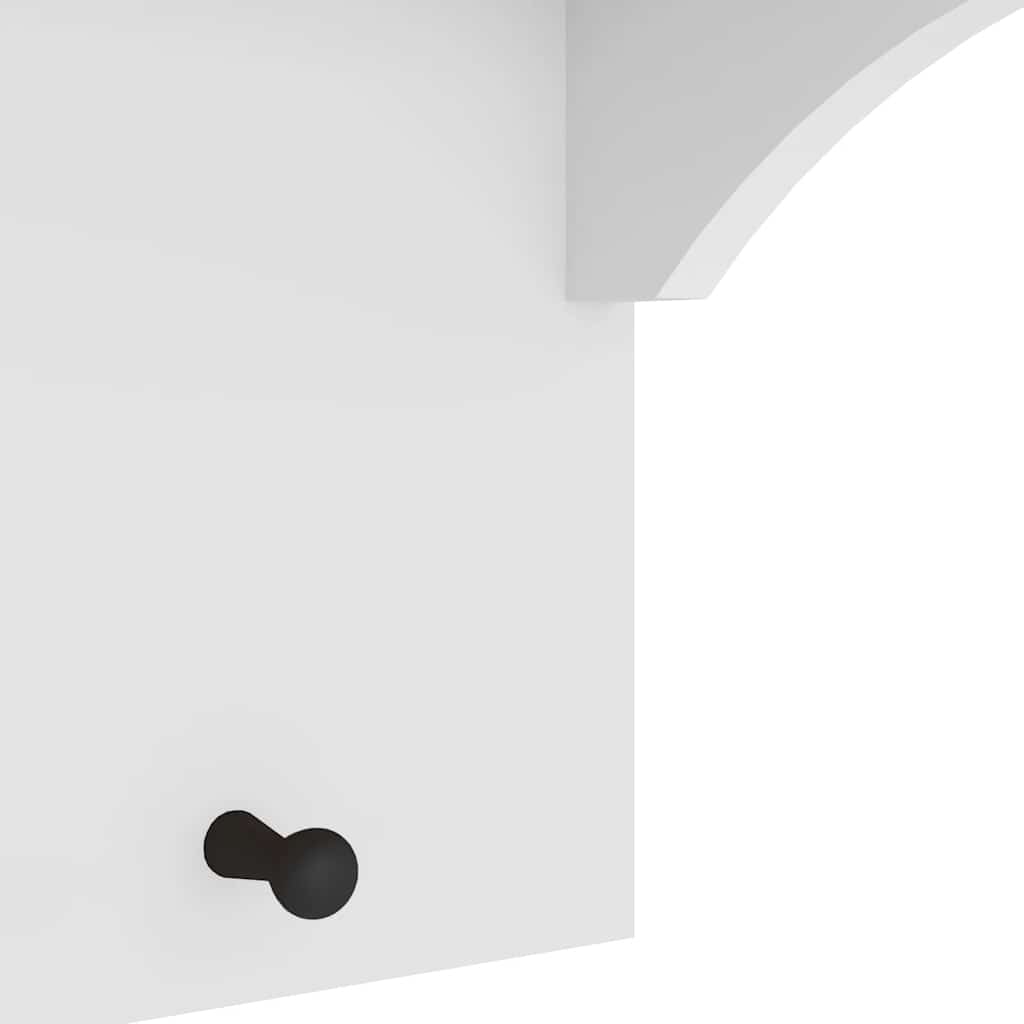 vidaXL Wall-mounted Coat Rack "S&NES" White 43x30x42 cm