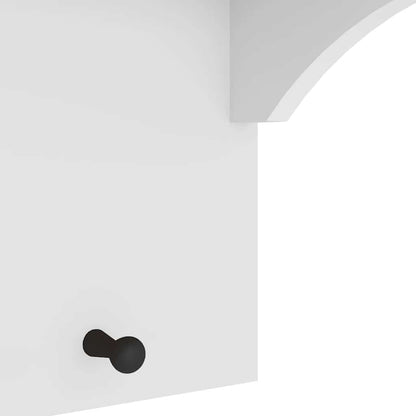 vidaXL Wall-mounted Coat Rack "S&NES" White 43x30x42 cm
