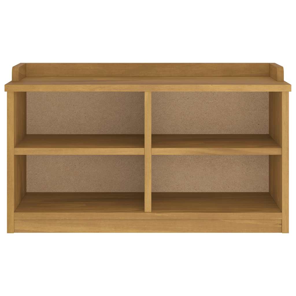 vidaXL Hallway Bench SANDNES 87x40x50 cm Solid Wood Pine
