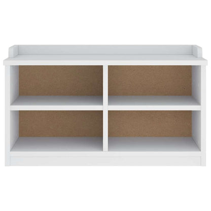 vidaXL Hallway Bench SANDNES White 87x40x50 cm Solid Wood Pine
