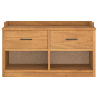 vidaXL Hallway Bench SANDNES 87x40x50 cm Solid Wood Pine