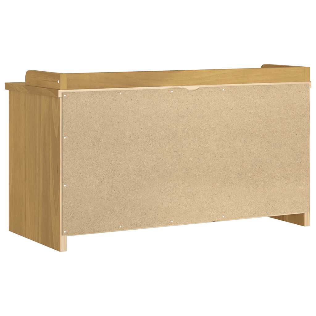 vidaXL Hallway Bench SANDNES 87x40x50 cm Solid Wood Pine