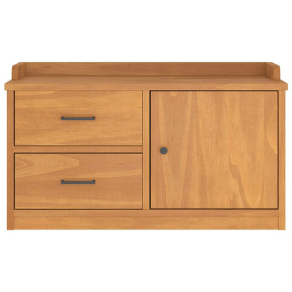 vidaXL Hallway Bench SANDNES 87x40x50 cm Solid Wood Pine