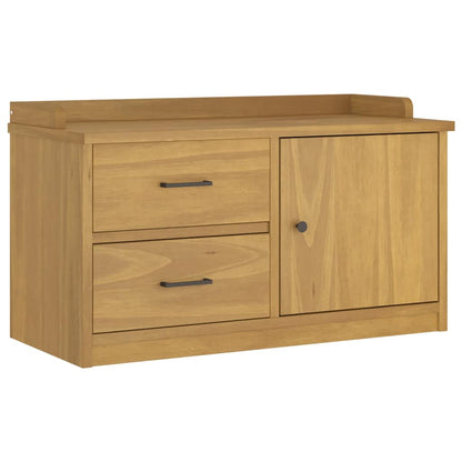 vidaXL Hallway Bench SANDNES 87x40x50 cm Solid Wood Pine