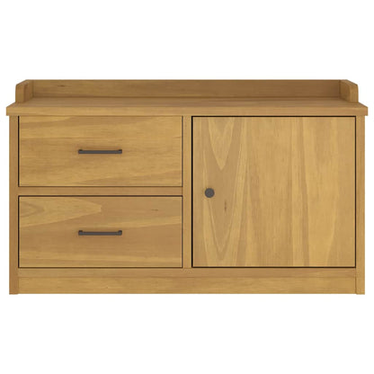 vidaXL Hallway Bench SANDNES 87x40x50 cm Solid Wood Pine