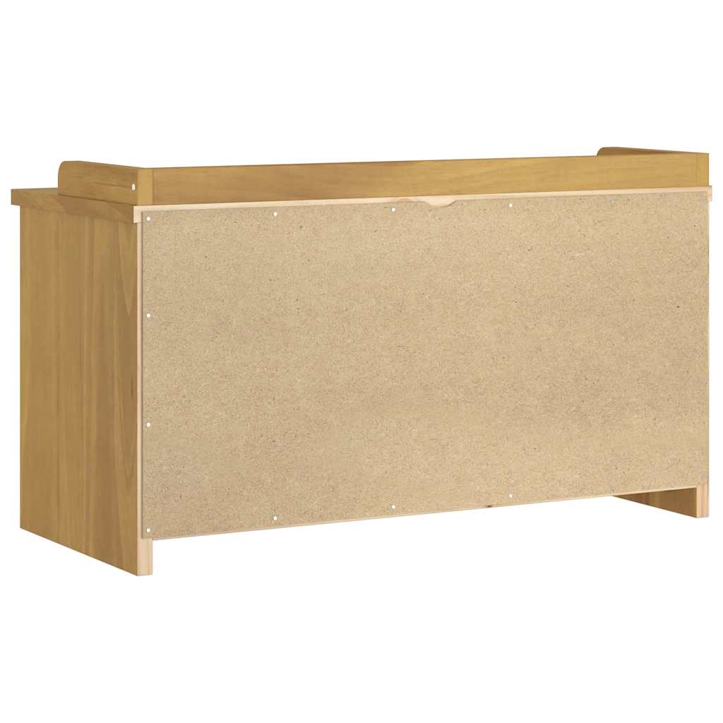 vidaXL Hallway Bench SANDNES 87x40x50 cm Solid Wood Pine