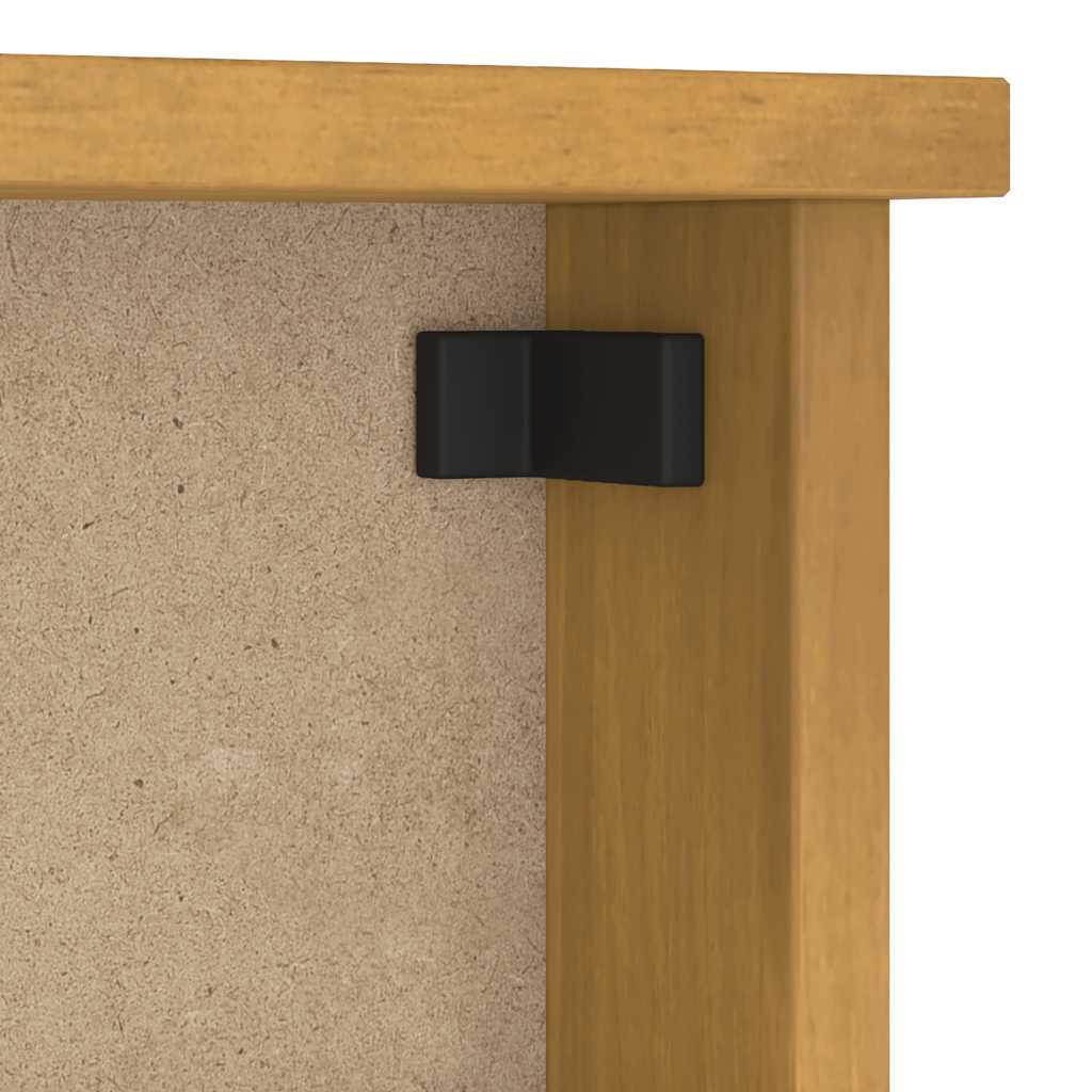 vidaXL Wall-mounted Coat Rack "SANDNES" 87x12x35 cm Solid Wood Pine