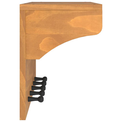 vidaXL Wall-mounted Coat Rack SANDNES 87x30x42 cm Solid Wood Pine
