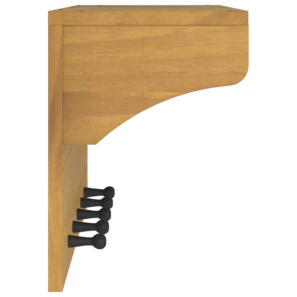 vidaXL Wall-mounted Coat Rack "SANDNES" 87x30x42 cm Solid Wood Pine