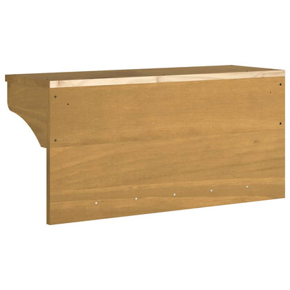 vidaXL Wall-mounted Coat Rack "SANDNES" 87x30x42 cm Solid Wood Pine