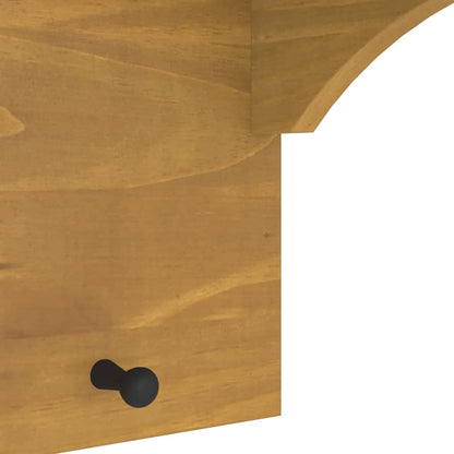 vidaXL Wall-mounted Coat Rack "SANDNES" 87x30x42 cm Solid Wood Pine