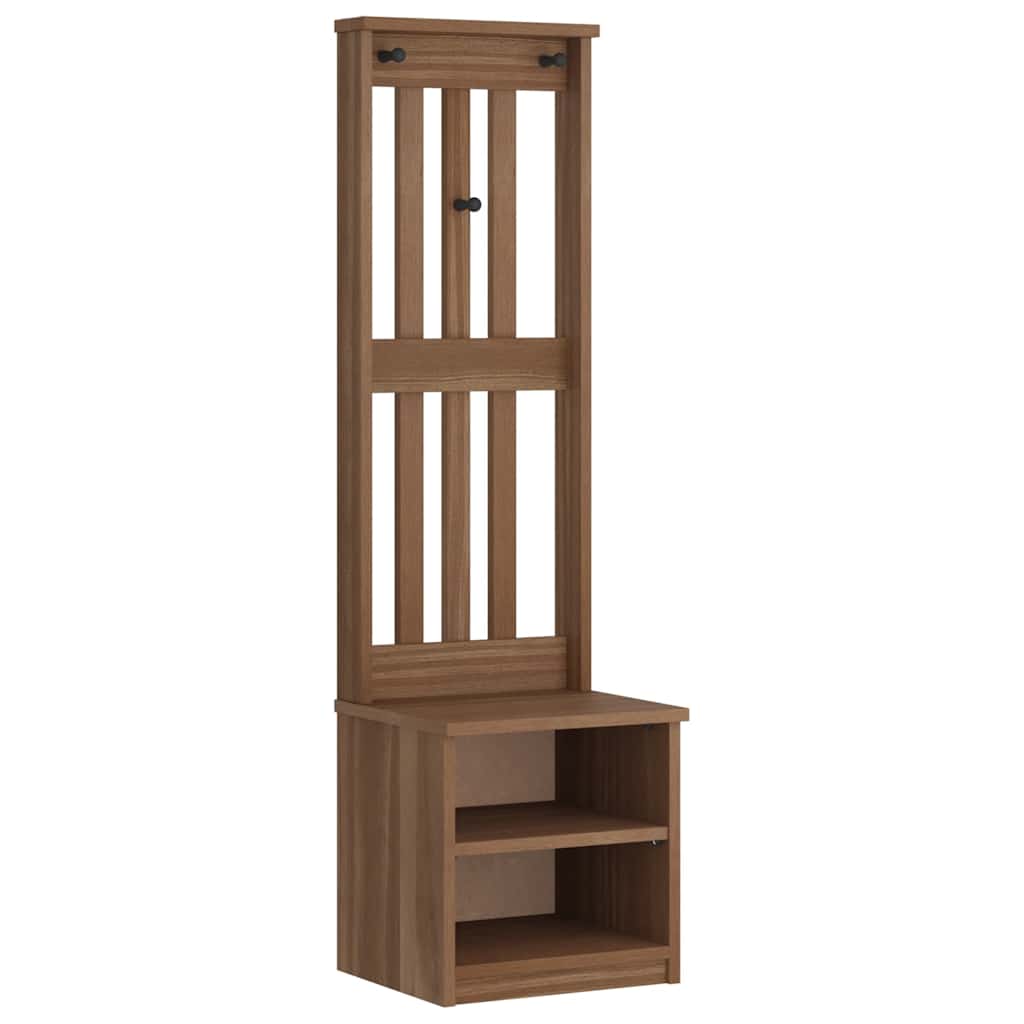 vidaXL Hall Tree SANDNES 45x40x159.5 cm Solid Wood Pine