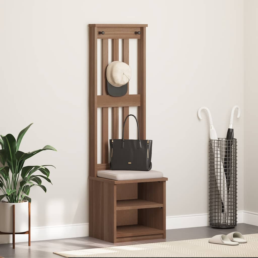 vidaXL Hall Tree SANDNES 45x40x159.5 cm Solid Wood Pine