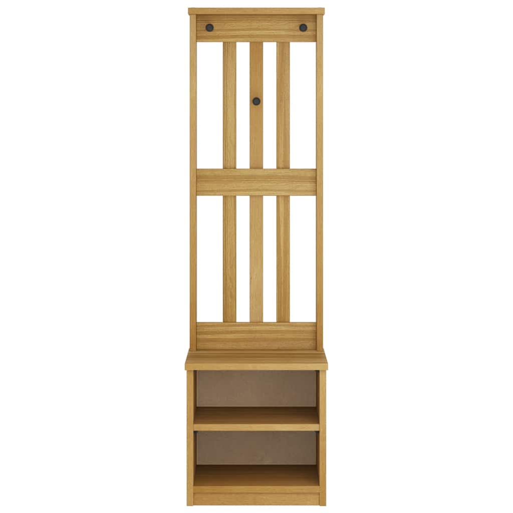 vidaXL Hall Tree SANDNES 45x40x159.5 cm Solid Wood Pine