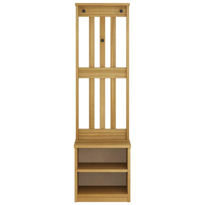 vidaXL Hall Tree SANDNES 45x40x159.5 cm Solid Wood Pine