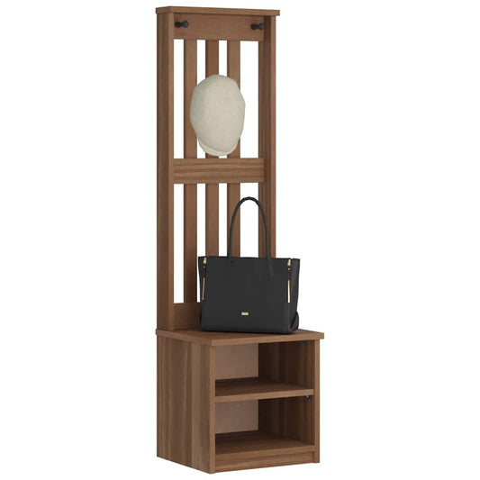 vidaXL Hall Tree SANDNES 45x40x159.5 cm Solid Wood Pine
