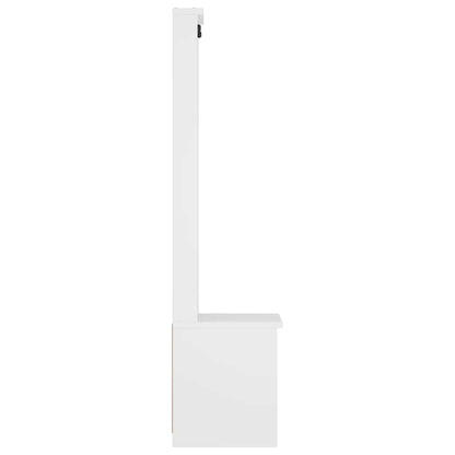 vidaXL Hall Tree SANDNES White 45x40x159.5 cm Solid Wood Pine