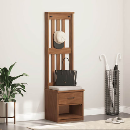 vidaXL Hall Tree SANDNES 45x40x159.5 cm Solid Wood Pine