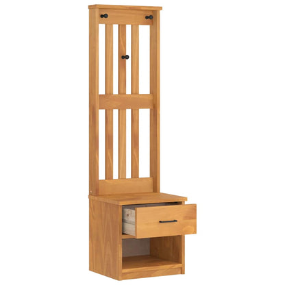 vidaXL Hall Tree "SANDNES" 45x40x159,5 cm Solid Wood Pine