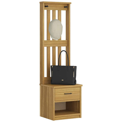 vidaXL Hall Tree SANDNES 45x40x159.5 cm Solid Wood Pine
