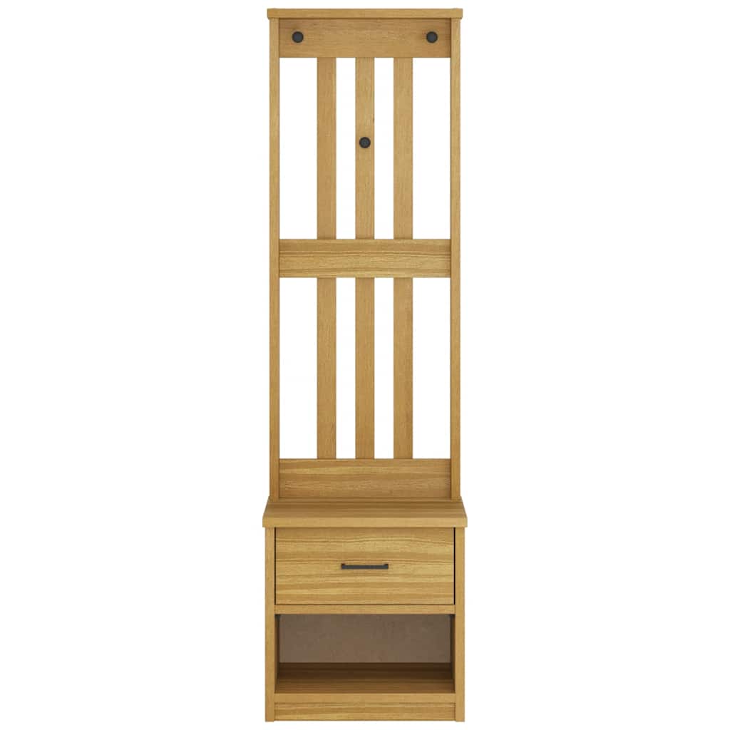 vidaXL Hall Tree SANDNES 45x40x159.5 cm Solid Wood Pine