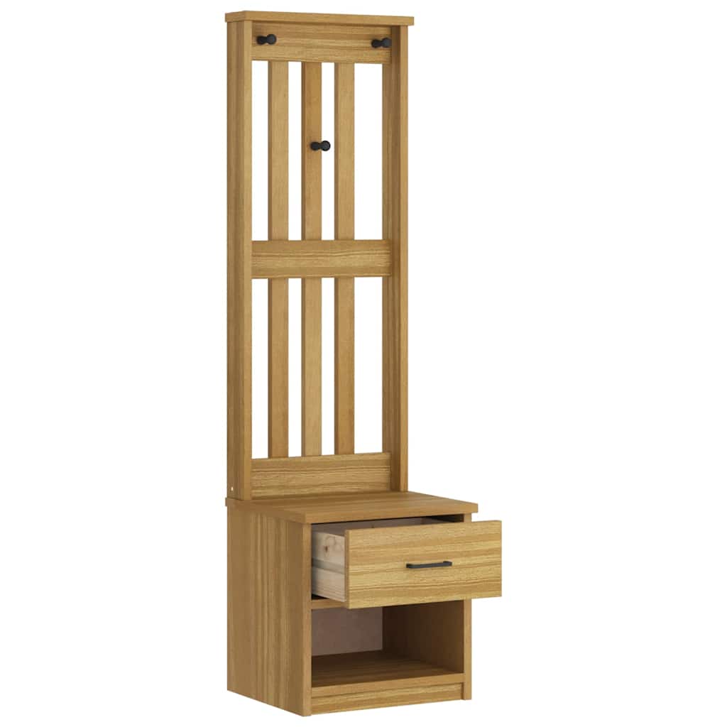 vidaXL Hall Tree SANDNES 45x40x159.5 cm Solid Wood Pine