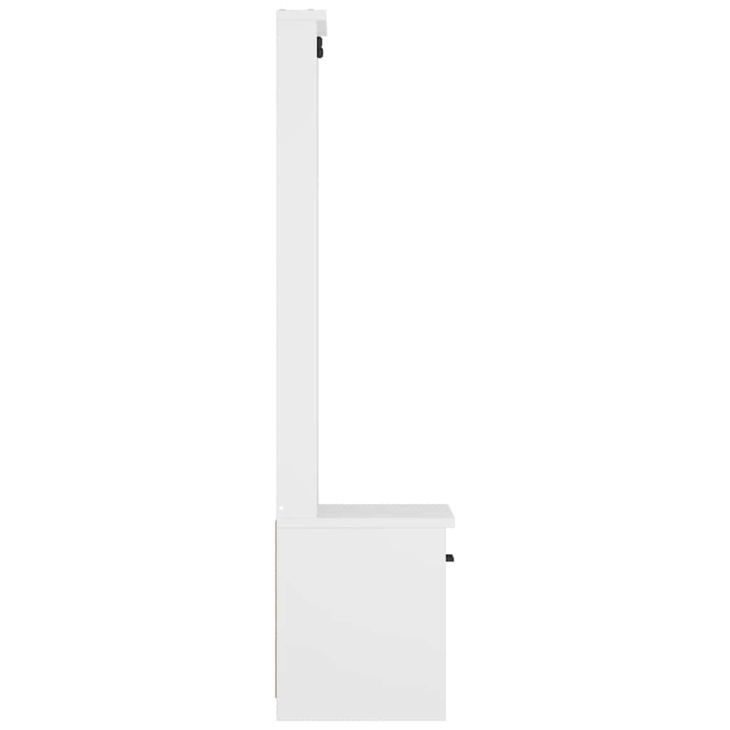 vidaXL Hall Tree SANDNES White 45x40x159.5 cm Solid Wood Pine