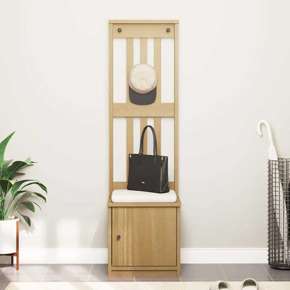 vidaXL Hall Tree "SANDNES" 45x40x159,5 cm Solid Wood Pine