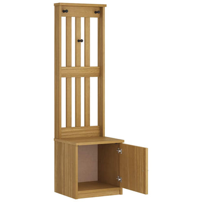 vidaXL Hall Tree "SANDNES" 45x40x159,5 cm Solid Wood Pine