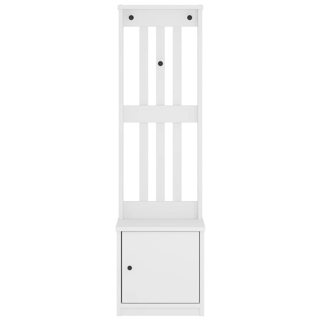 vidaXL Hall Tree SANDNES White 45x40x159.5 cm Solid Wood Pine