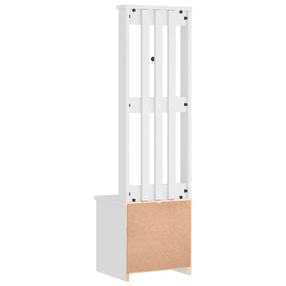 vidaXL Hall Tree SANDNES White 45x40x159.5 cm Solid Wood Pine