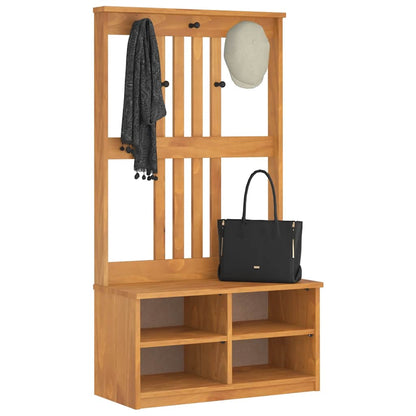 vidaXL Hall Tree SANDNES 87x40x159.5 cm Solid Wood Pine