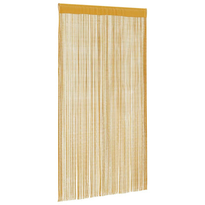 vidaXL String Curtains 2 pcs Gold 100x250 cm