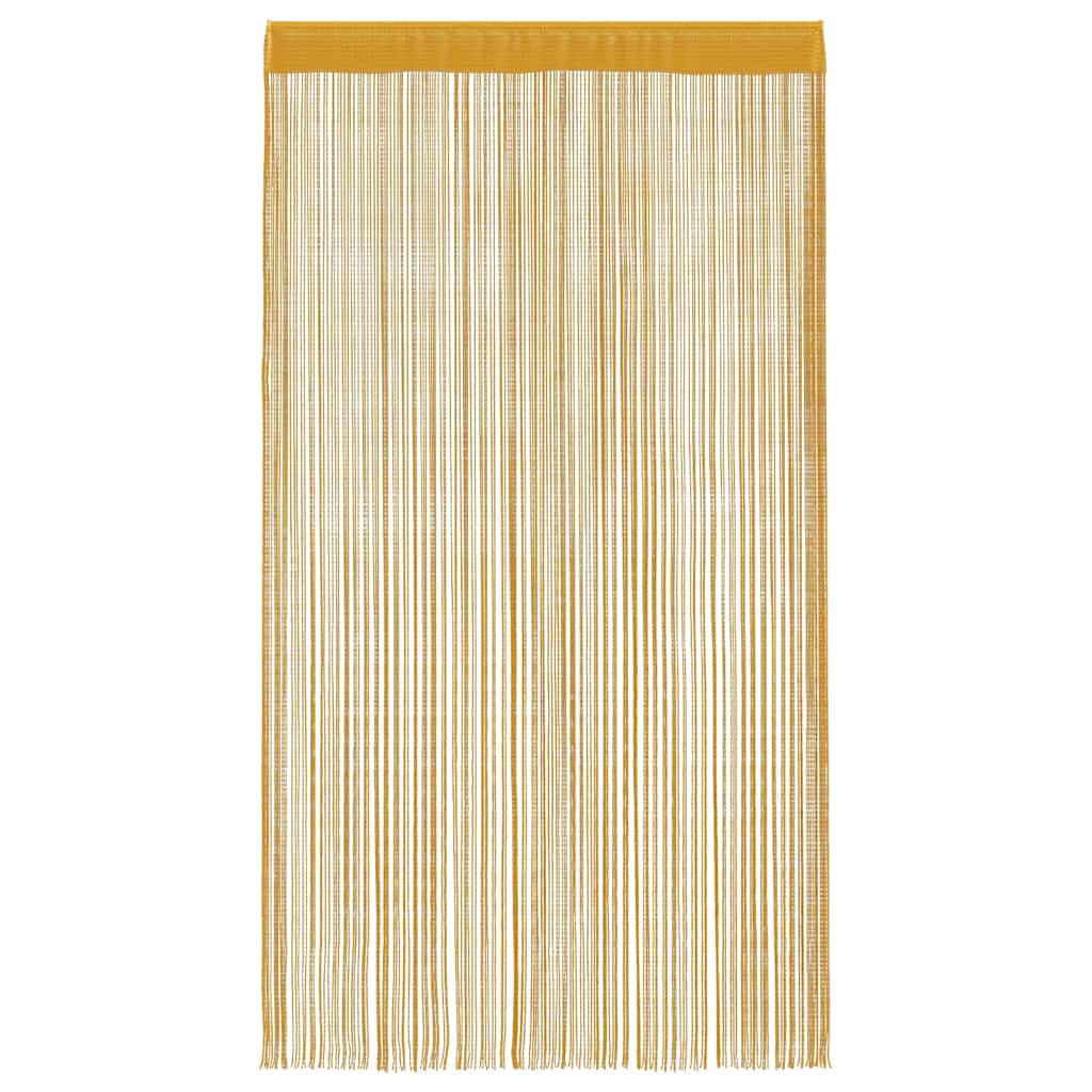 vidaXL String Curtains 2 pcs Gold 100x250 cm