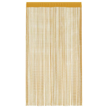 vidaXL String Curtains 2 pcs Gold 100x250 cm
