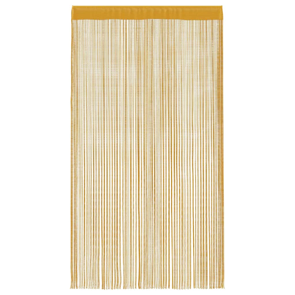 vidaXL String Curtains 2 pcs Gold 140x250 cm