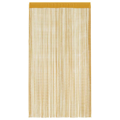 vidaXL String Curtains 2 pcs Gold 140x250 cm