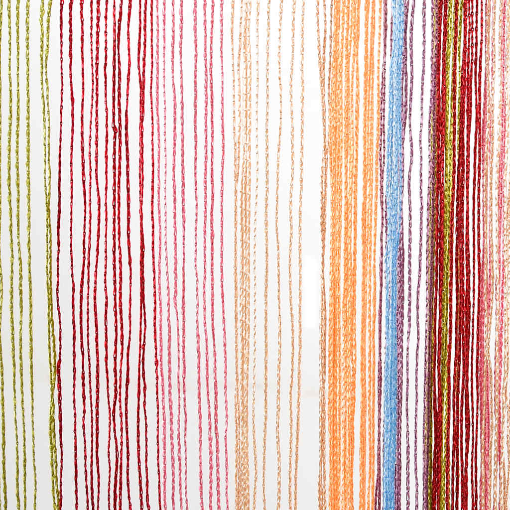 vidaXL String Curtains 2 pcs Multicolour 100x250 cm