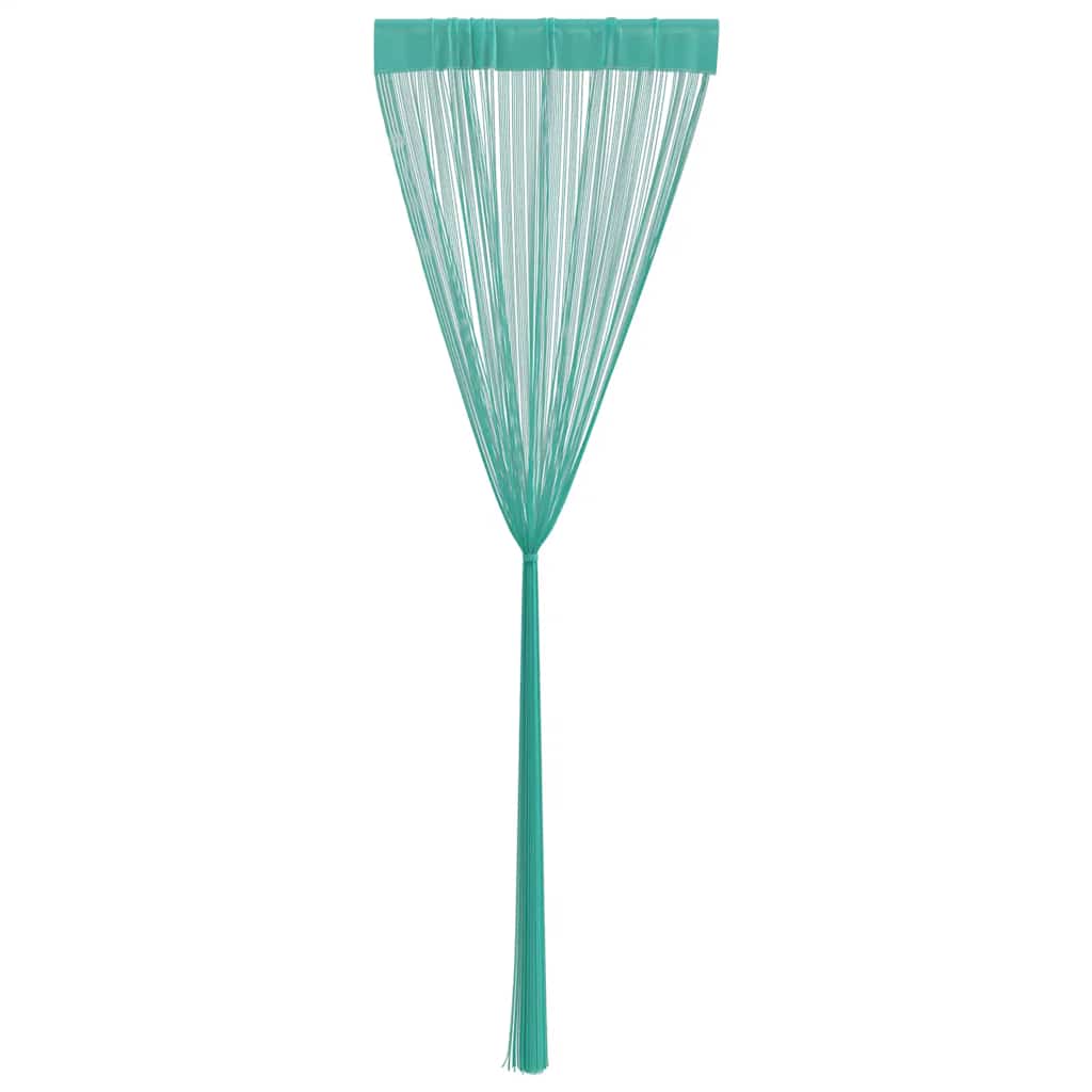 vidaXL String Curtains 2 pcs Turquoise 100x250 cm