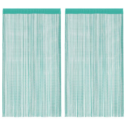 vidaXL String Curtains 2 pcs Turquoise 140x250 cm