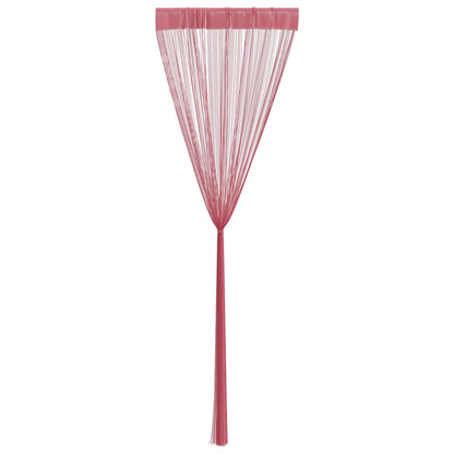 vidaXL String Curtains 2 pcs Pink 140x250 cm