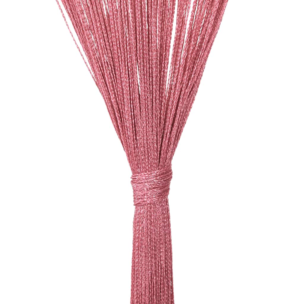 vidaXL String Curtains 2 pcs Pink 140x250 cm