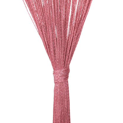vidaXL String Curtains 2 pcs Pink 140x250 cm