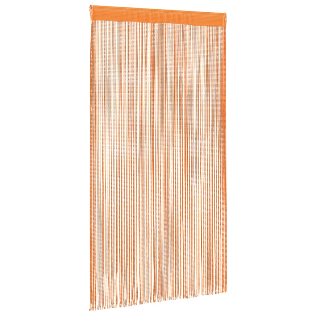 vidaXL String Curtains 2 pcs Orange 100x250 cm