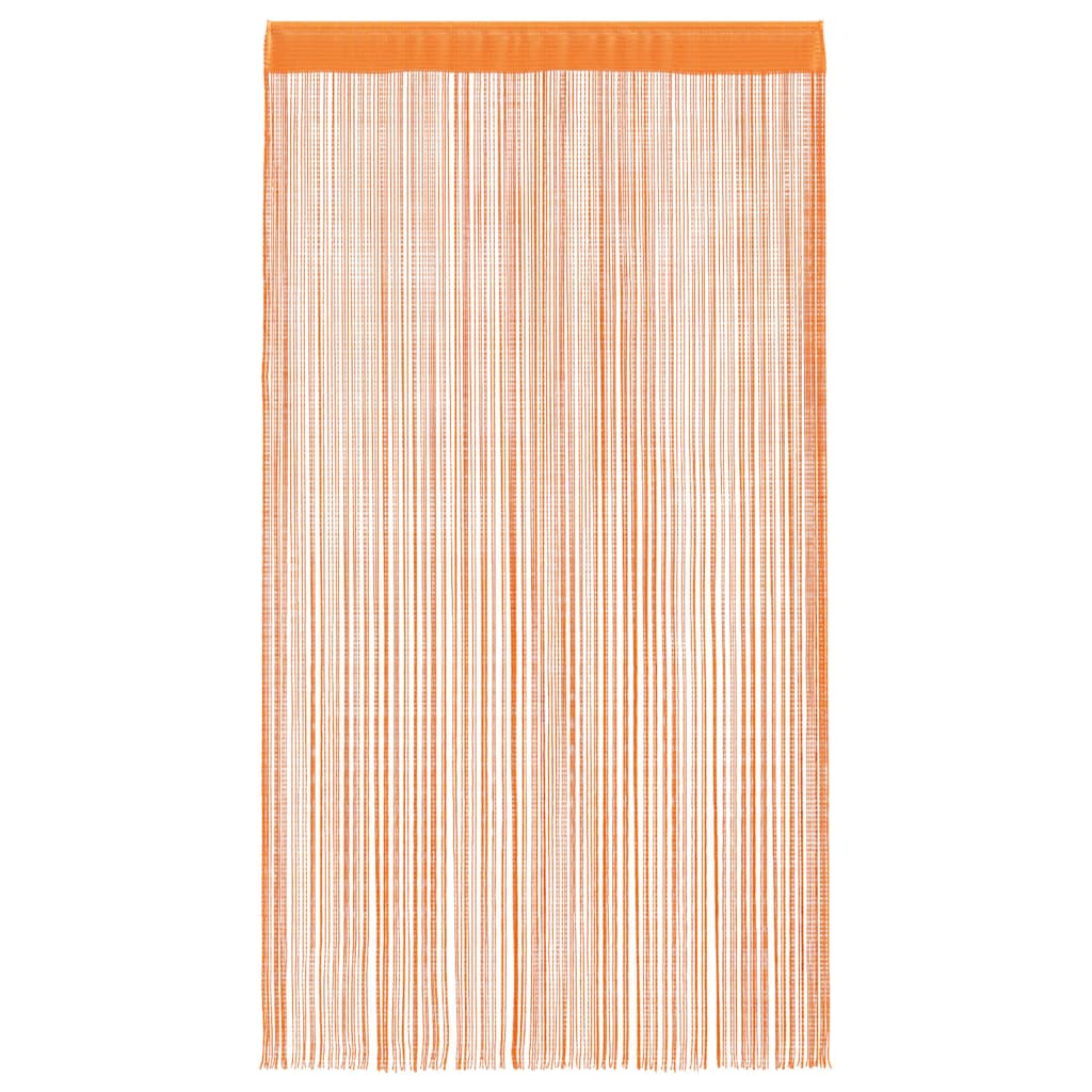 vidaXL String Curtains 2 pcs Orange 100x250 cm