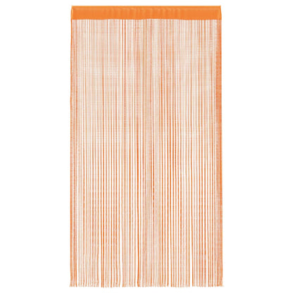 vidaXL String Curtains 2 pcs Orange 100x250 cm